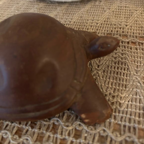 Vintage Wooden turtle handmade wood carving figure woodcraft tortoise - Picture 11 of 15